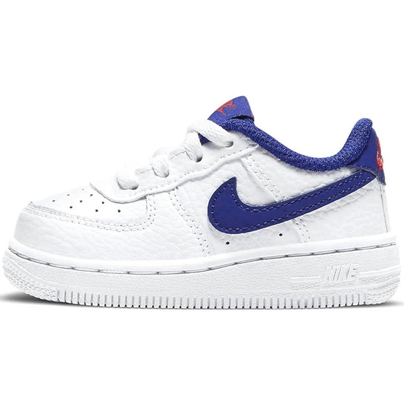 Nike Other - Nike Force 1 Boys CZ1691-101 (White/DEEP Royal Blue-University RE), Size 10c